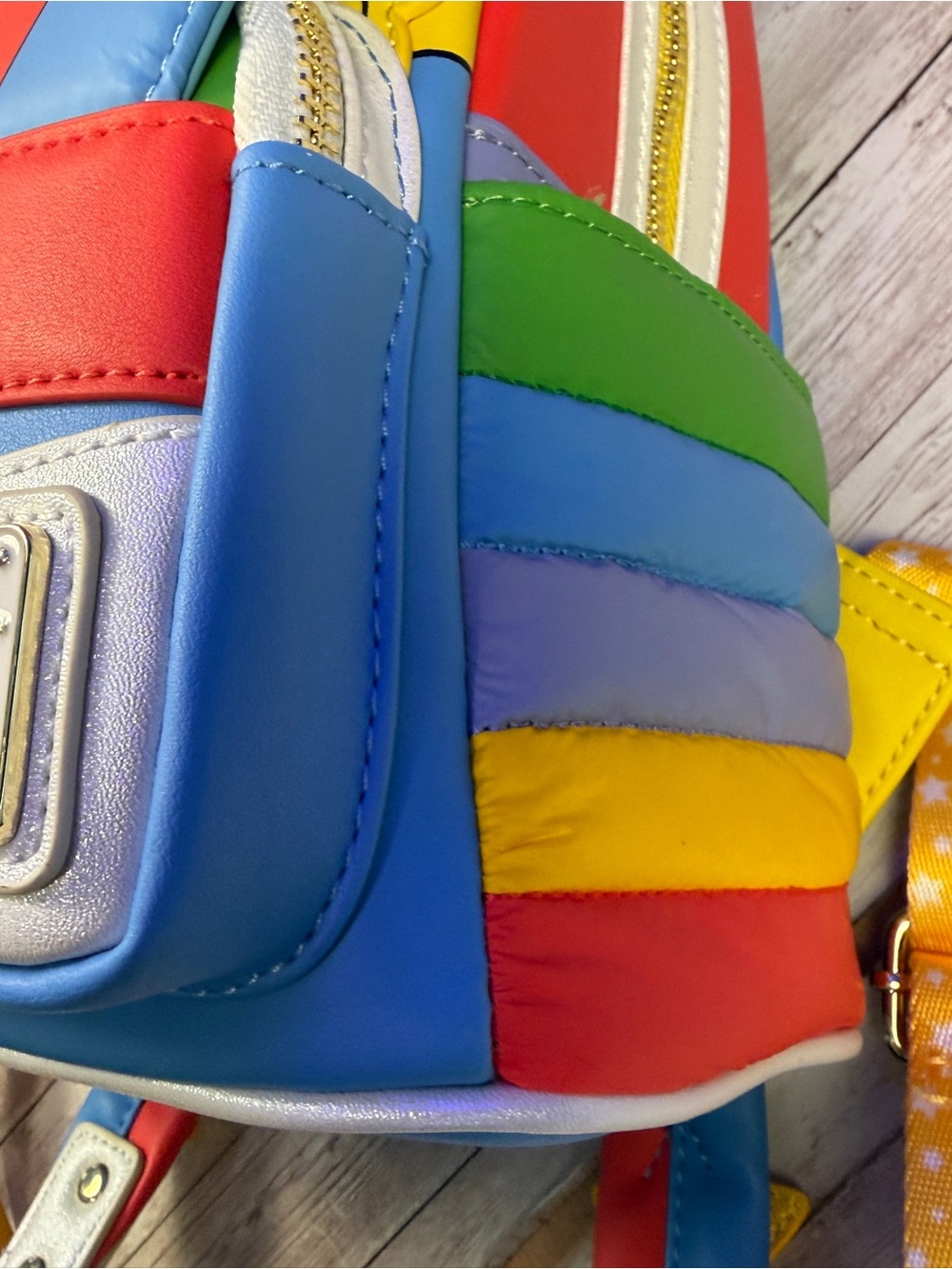 Loungefly Rainbow Brite Backpack by Rainbow - Yellow, Red, Blue, White - Picture 5 of 9